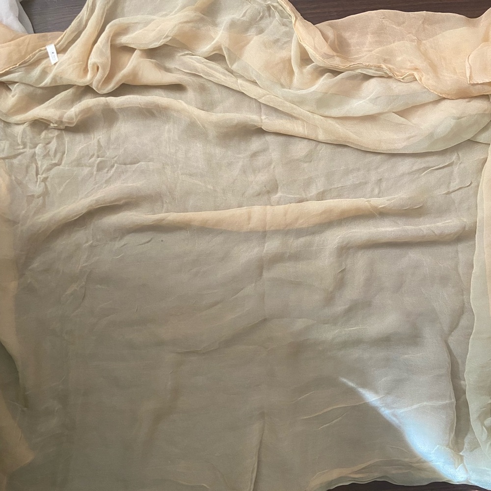 Two Layer Color Women’s Silk scarf 41 X 42”